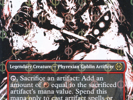 Slobad, Iron Goblin (Borderless Ichor Step-and-Compleat Foil) [Phyrexia: All Will Be One] Online Hot Sale