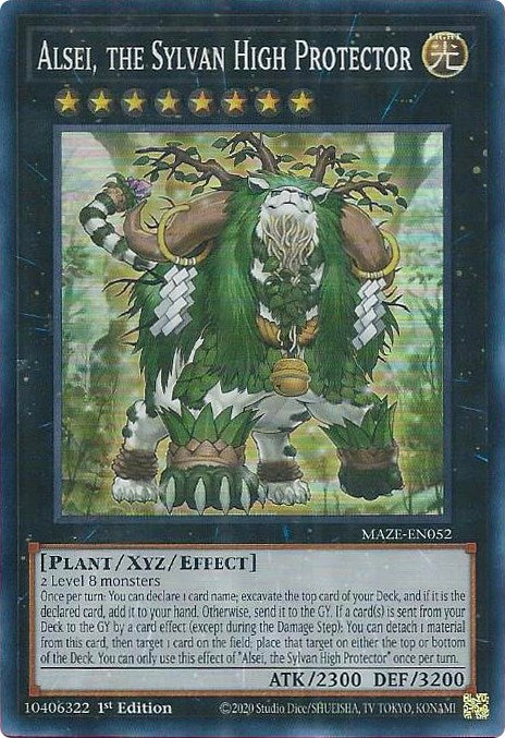 Alsei, the Sylvan High Protector [MAZE-EN052] Super Rare Fashion