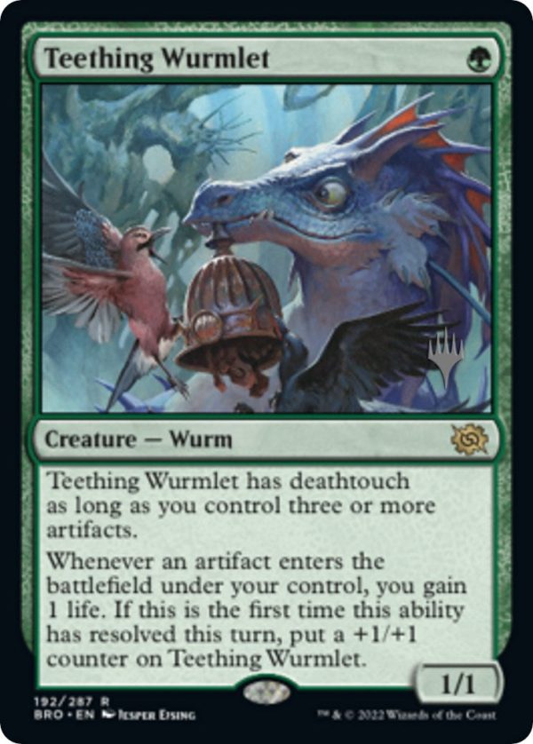 Teething Wurmlet (Promo Pack) [The Brothers  War Promos] Online Hot Sale