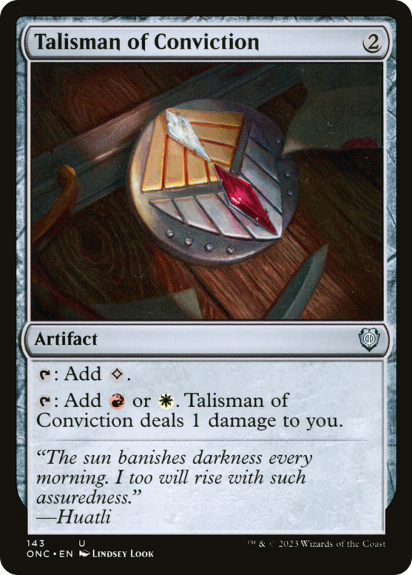 Talisman of Conviction [Phyrexia: All Will Be One Commander] Online